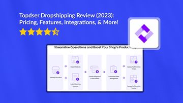 Cover image for a Topdser product review that showcases Topdser's logo and a screenshot from their homepage