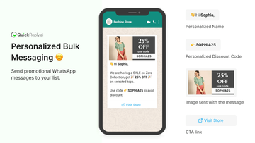 WhatsApp Marketing & Broadcast Personalized Bulk Messaging