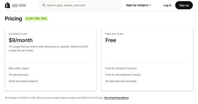USO: Discount Pricing Shopify App Pricing