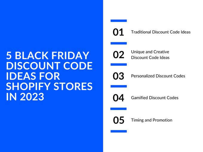 KeepShoppers Infographic: 5 Black Friday discount code ideas for Shopify stores in 2023