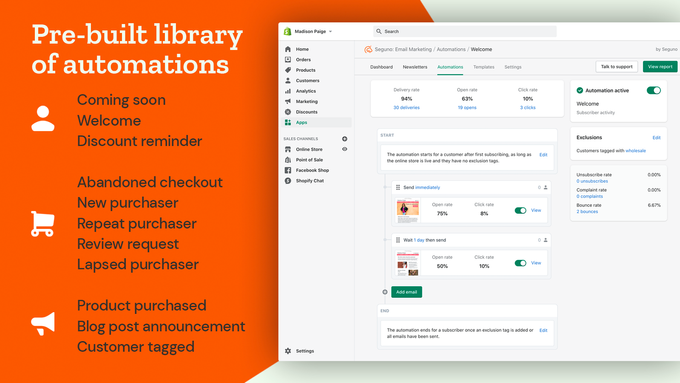 Seguno Email Marketing - Pricing, Integrations, Features & Alternatives main image