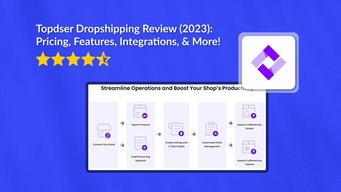 Cover image for a Topdser product review that showcases Topdser's logo and a screenshot from their homepage