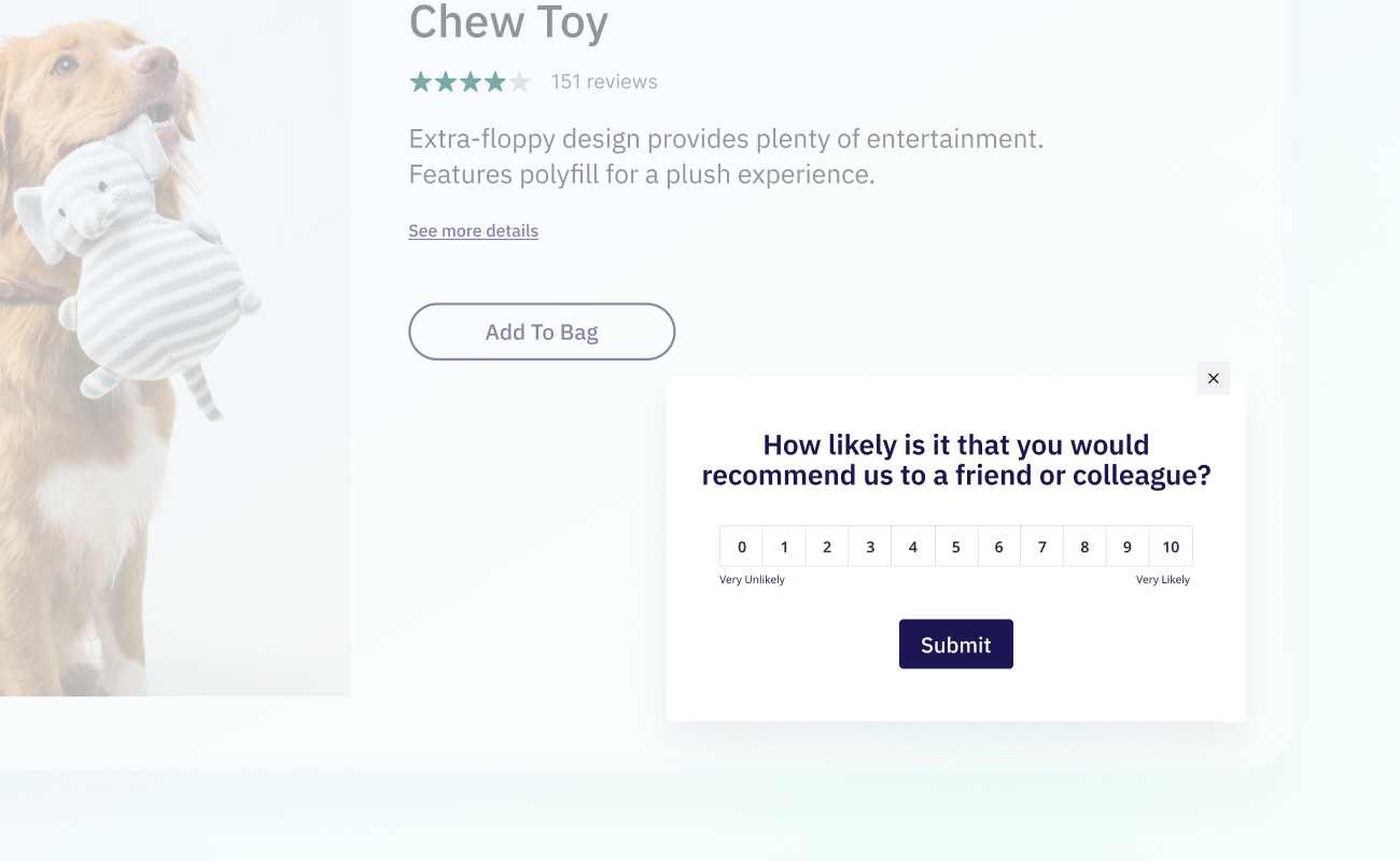 Okendo survey feature